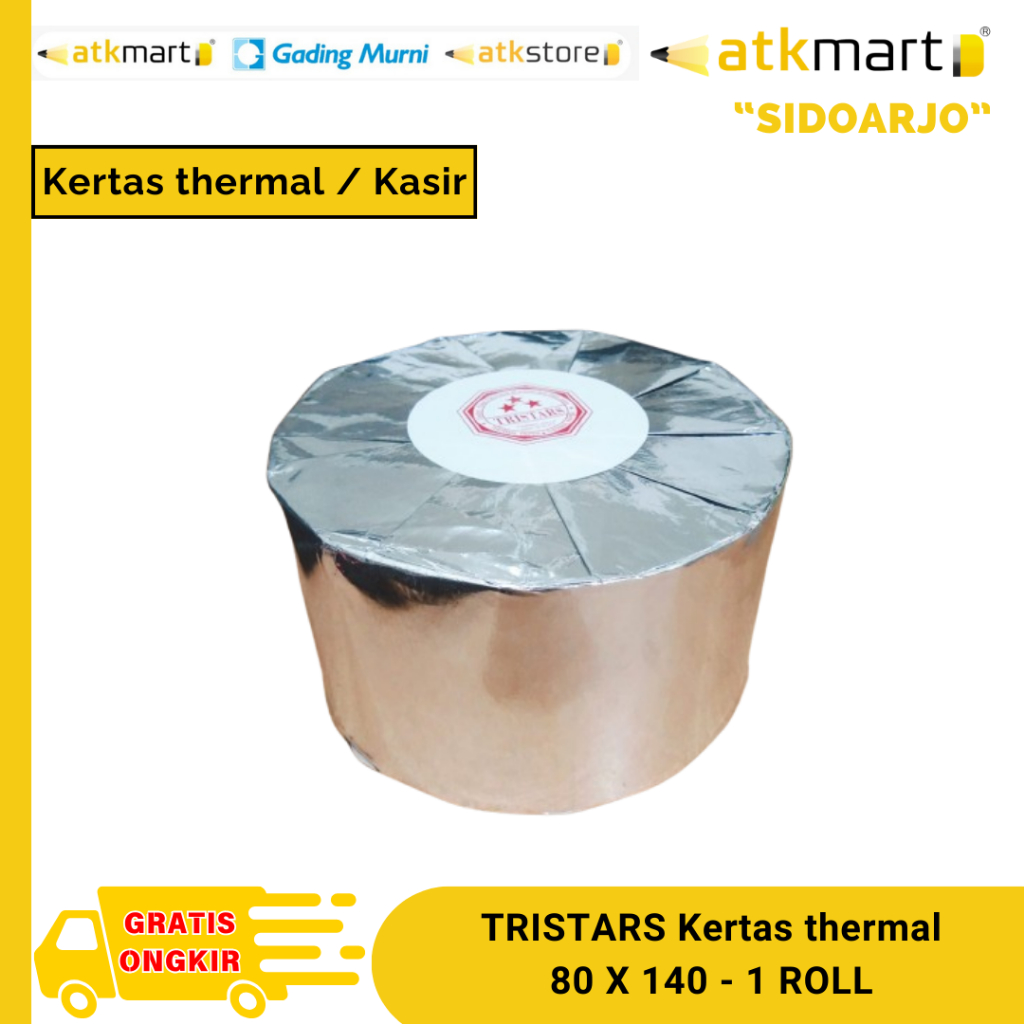 

TRISTARS KERTAS THERMAL 80 X 140 - 1 ROLL