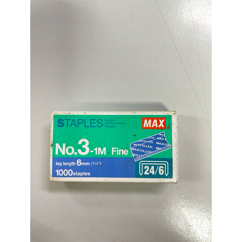 

STAPLES MAX NO. 3