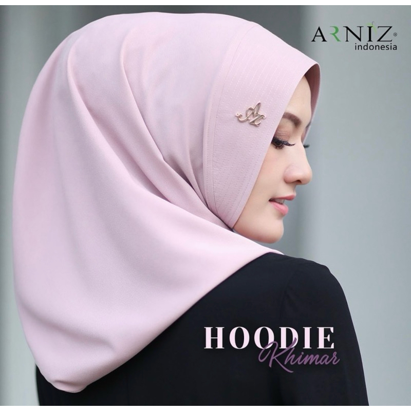 Hijab Hoodie Plat Khimar Ori By Arniz Collection