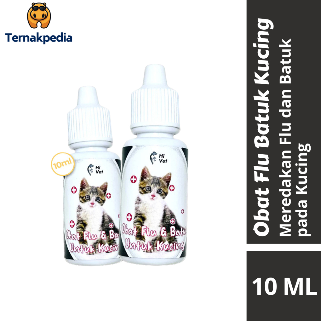 HI VET OBAT FLU - Obat Flu Anjing - Hi Vet flu - 10ML - Untuk Anjing - Hi Vet Flu Anjing 10ml