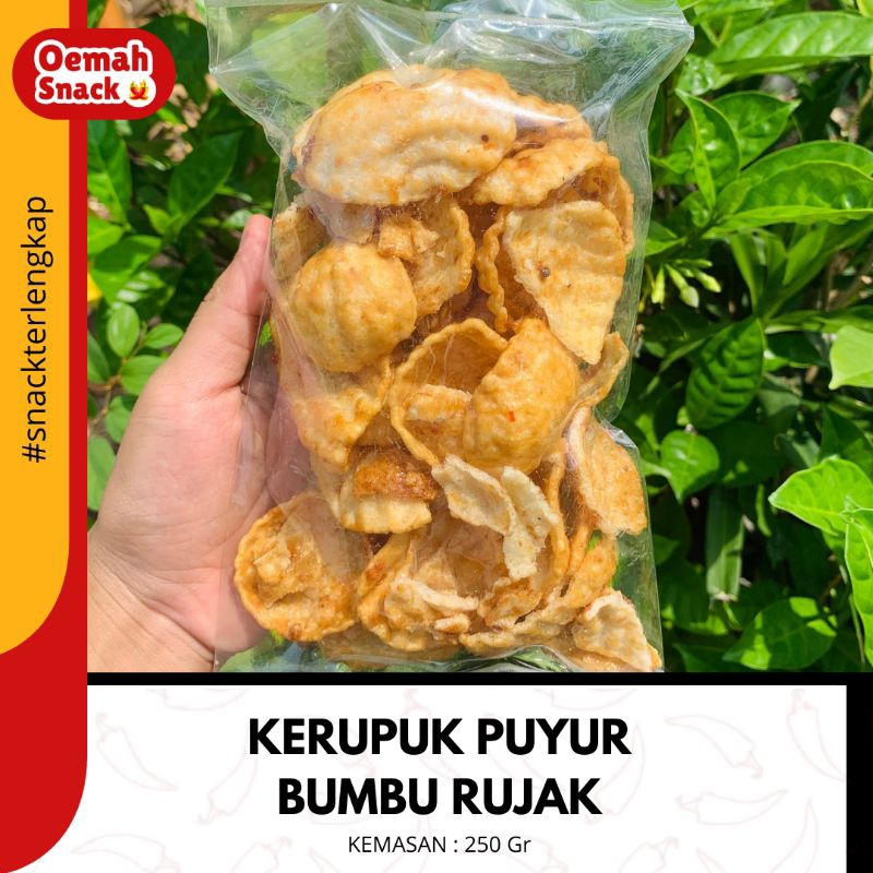 

Oemah Snack - 250GR Kerupuk Puyur Rujak | Kerupuk Poco Poco Singkong