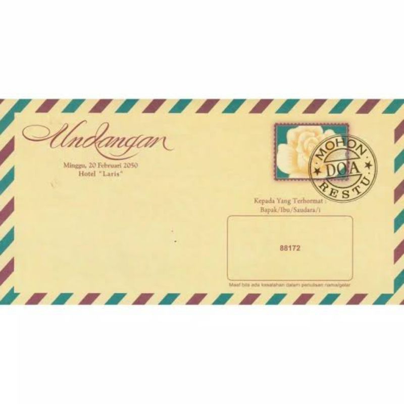 UNDANGAN 88172 ( FOIL EMAS )