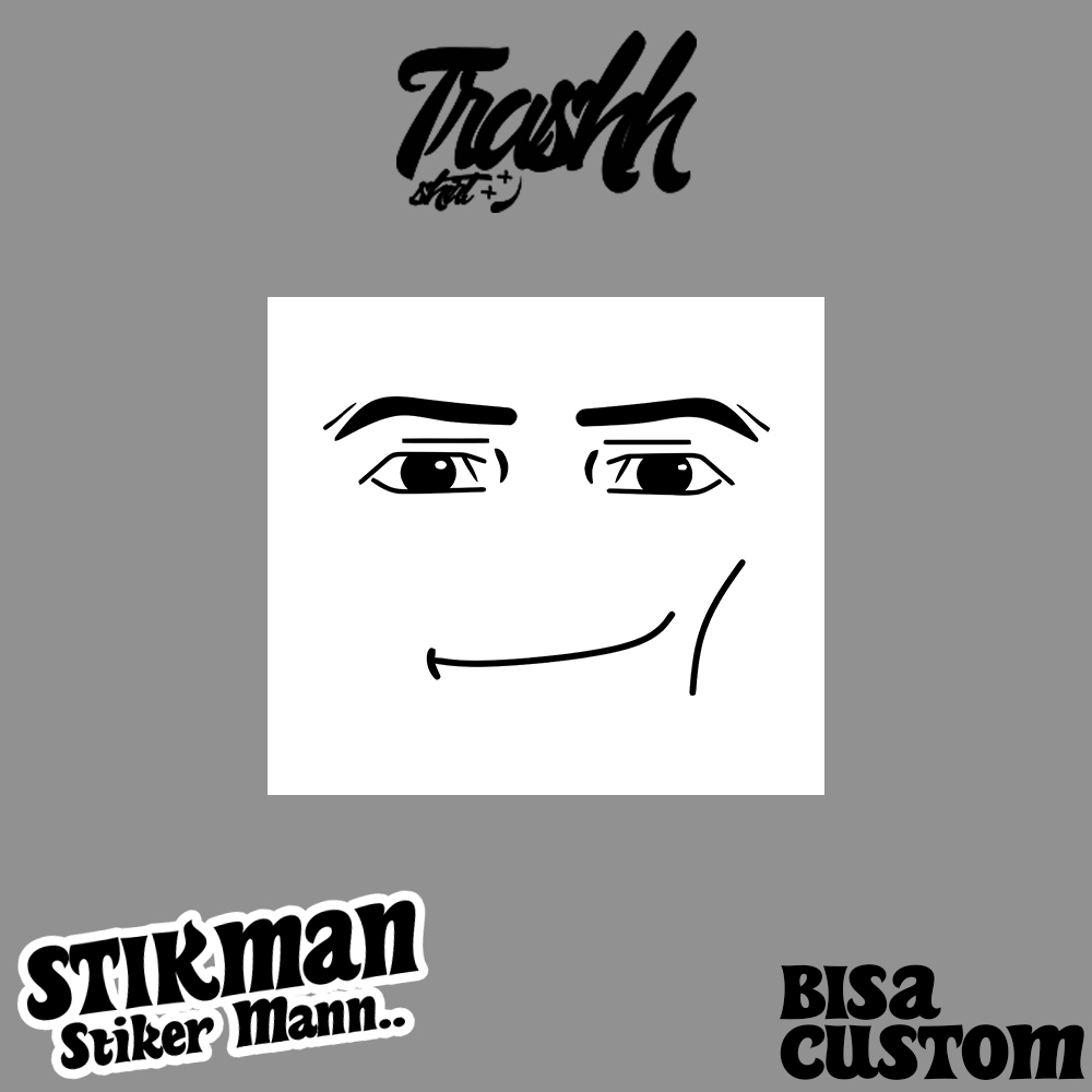 

Trshhshrt Stiker Roblox Face Vinyl Anti Air