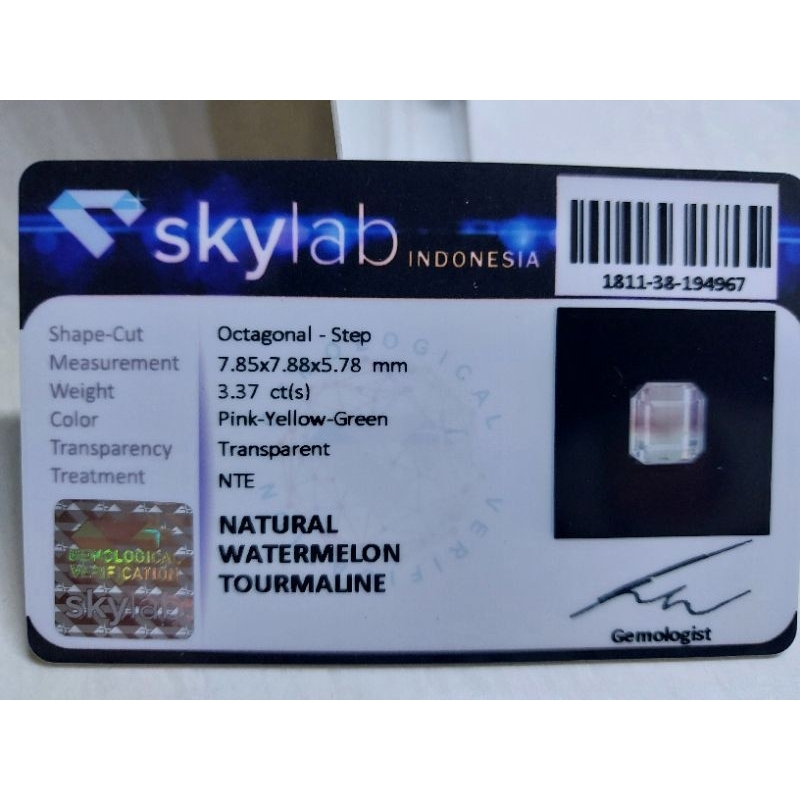 Natural Watermelon Tourmaline GST1497