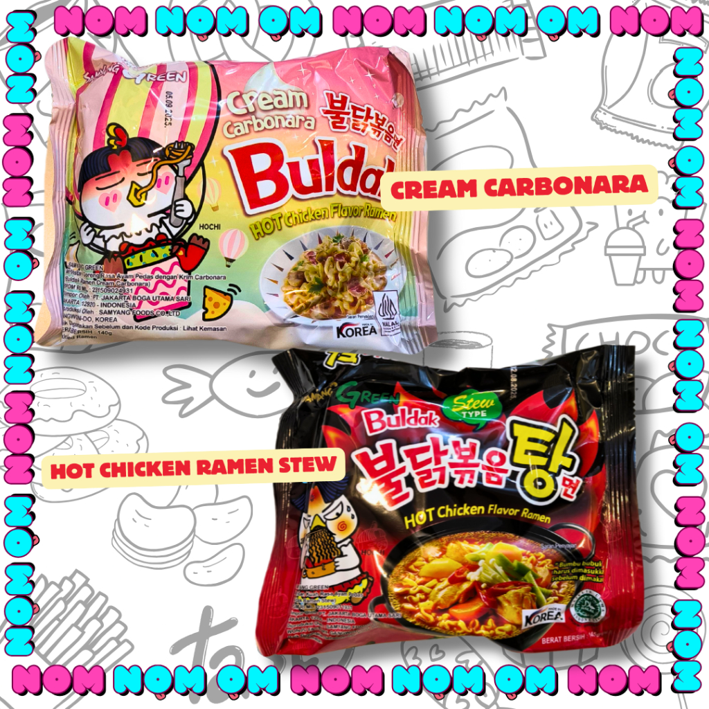 

SAMYANG Ramen Cream Carbonara [140gr] & Hot Chicken Ramen Stew [145gr]