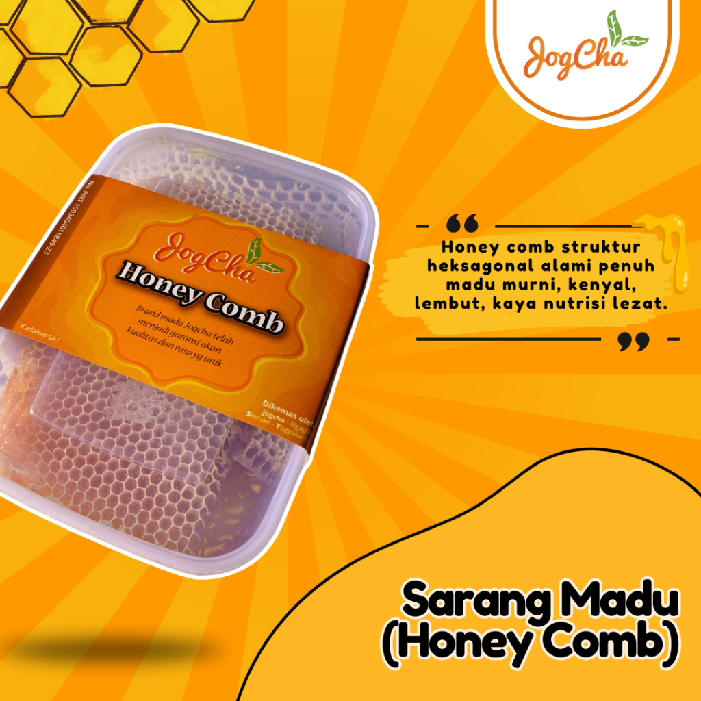 

Madu Sarang Murni Asli JOGCHA - 100% Natural Raw Honeycomb Madu Sarang Hutan Pure Original