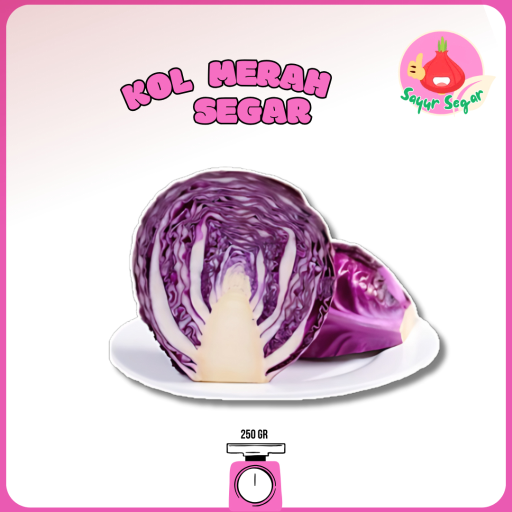 

Sayur Segar - Kol Merah/Kol Ungu/ Purple Cabbage 250gr