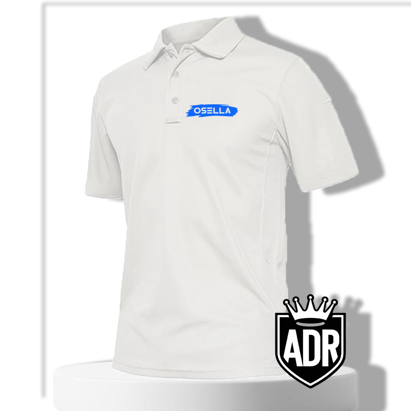 BARU .... Kaos Polo Distro Lengan pendek / Polo Shirt Distro Logo Osella Blue / Baju Kaos Pria Dan W