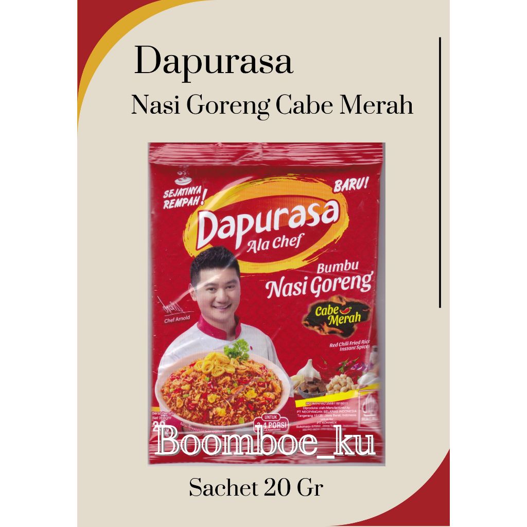 

Dapurasa Bumbu Nasi Goreng Rasa Cabe Merah 20Gr