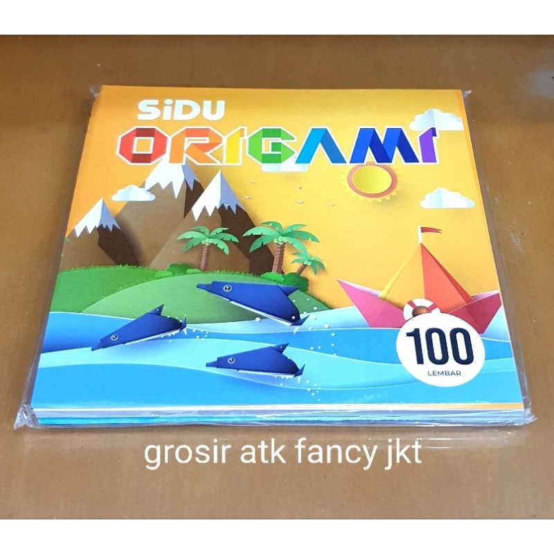 

Kertas Lipat Origami Besar Sidu Sinar Dunia Warna Warni 100 lembar 16 x 16 SDU KS