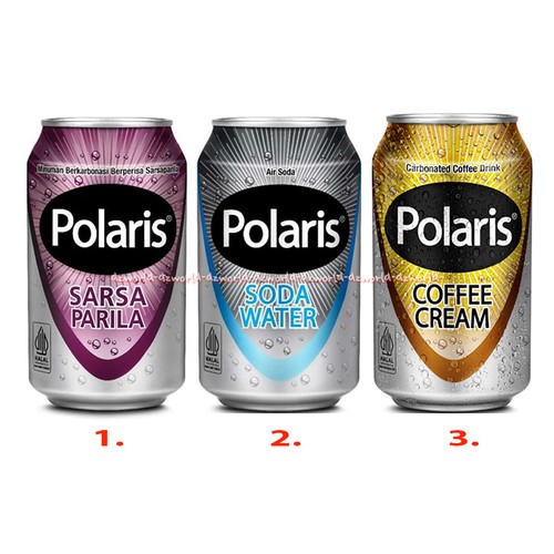 

POLARIS Coffee Cream Sarsaparila Soda Water 330ml | Minuman Berkarbonasi Berparisa