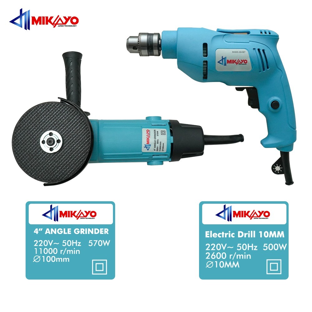 Presha.Hnf - Paket Bor + Gerinda Makita Box Set Lengkap Mesin Bor Listrik & Gerinda Tangan