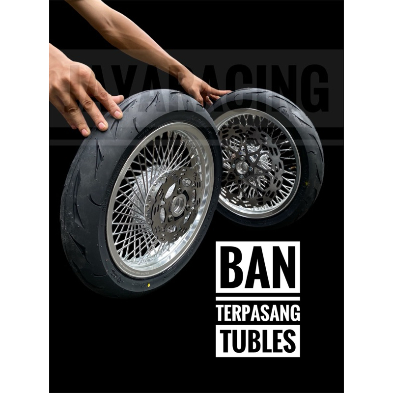 Velg scarlet custom seribu ring 14 215 185 satria fu plus ban tubles