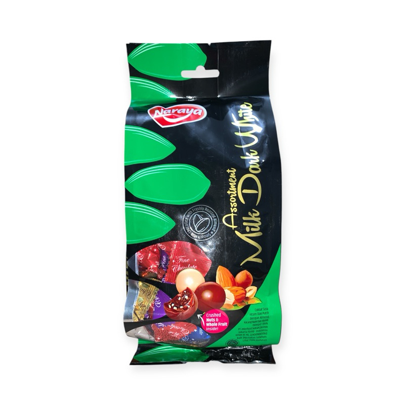 

NARAYA ASSORTMENT - MILK DARK WHITE (300g / 12pcs @20g))