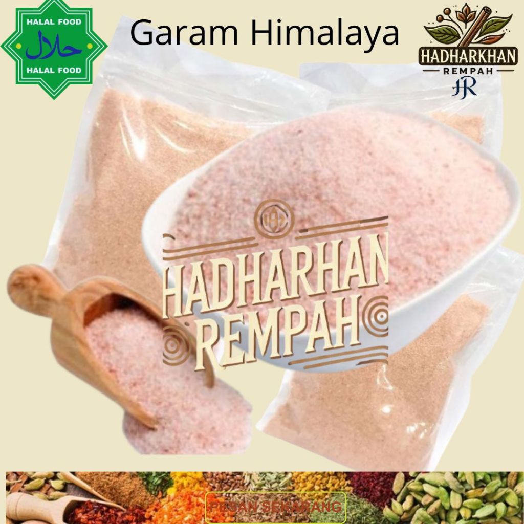 

Garam Himalaya 500 gram / Fine Himalaya Pink Salt Super Fine 500 gram / HIMALAYAN SALT 500 gram