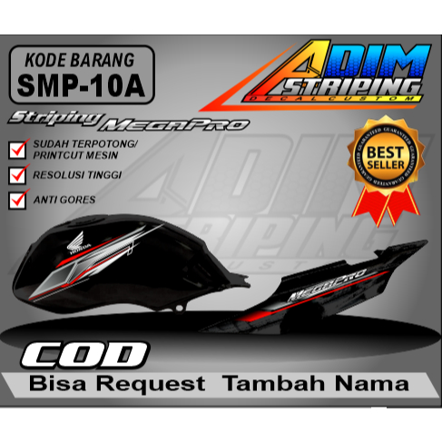 striping Mp Primus hologram & transparan / skotlet variasi MP Primus SMP-10