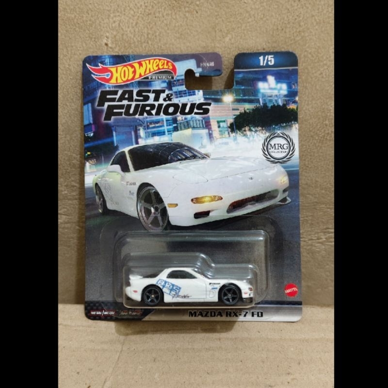 Hotwheels RX 7 Fast and Furious Premium Japan card
