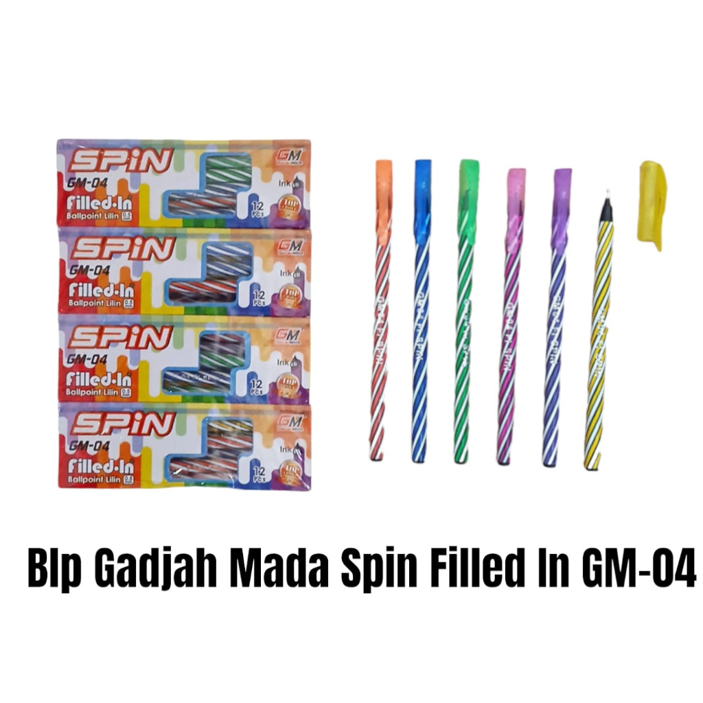 

PULPEN LILIN SPIN GAJAH MADA MURAH ISI 12 PCS