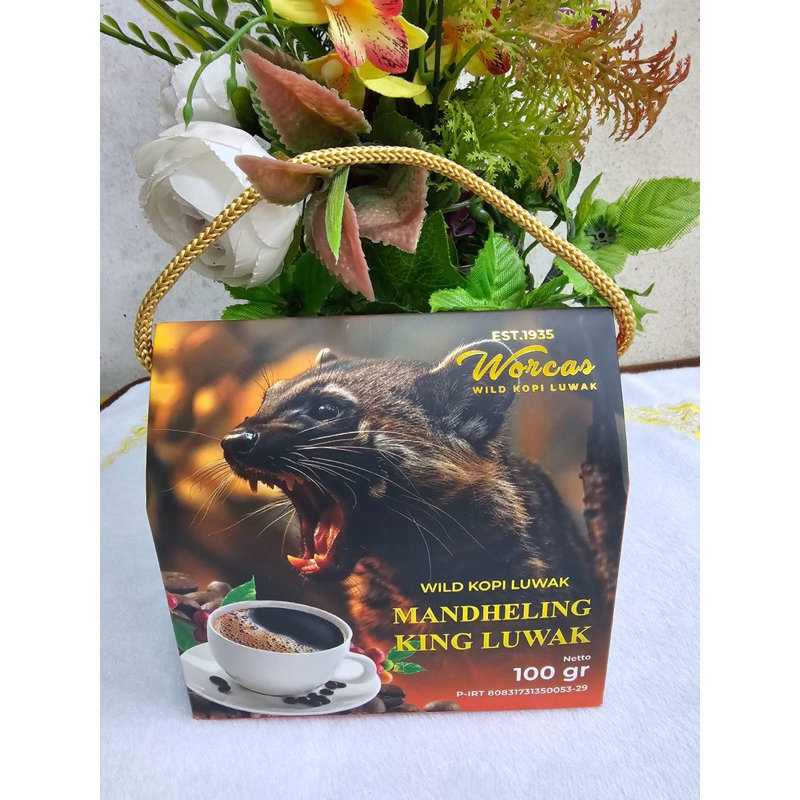 

worcas kopi luwak liar asli small box 100 gr arabica.bali king.mandheling bubuk/biji