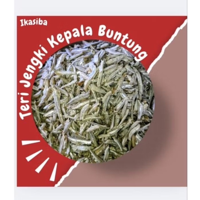 

IKASIBA Ikan Asin Teri Jengki/Kepala buntung premium 100gr/250gr/500gr