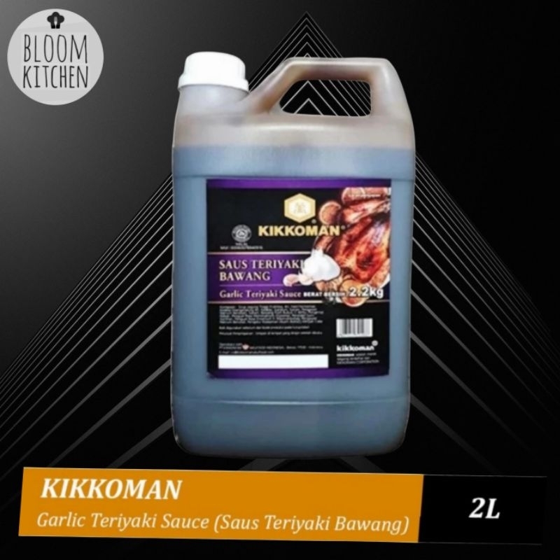 

KIKKOMAN GARLIC TERIYAKI Sauce 2 Liter 2L / Japanese Saus Teriyaki Bawang