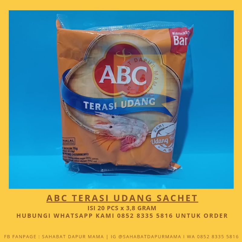

ABC Terasi Udang Sachet 20pcs x 3,8gram