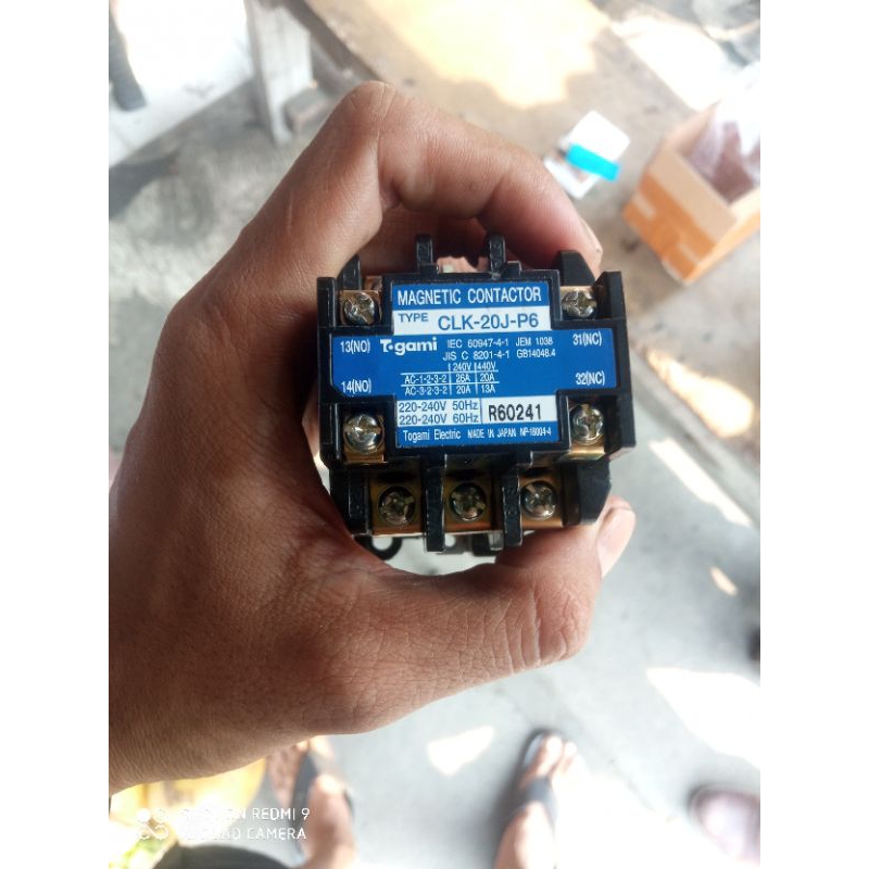 MAGNETIK CONTACTOR CLK -20J-P6 TOGAMI