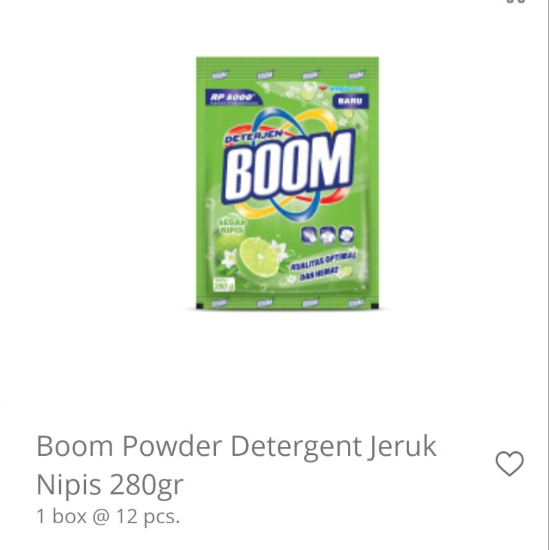 280 gr boom deterjen jeruk nipis