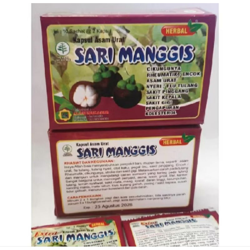 Sari Manggis Kapsul Asam Urat Original