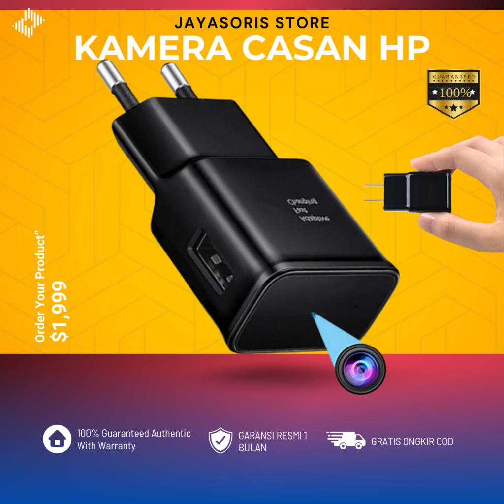 RK KAMERA PENGINTAI MINI KECIL CCTV WIFI TERSEMBUNYI OUTDOOR TERSEMBUNYI TANPA KABEL ADAPTOR CHARGER