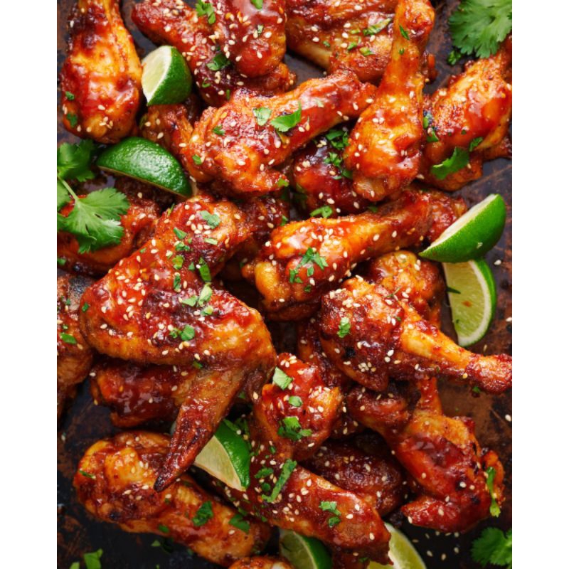 Sayap Ayam Chicken Spicy Wings isi 4 Besar Spesial Bumbu Marinasi Praktis tinggal Goreng Bakar BBQ O