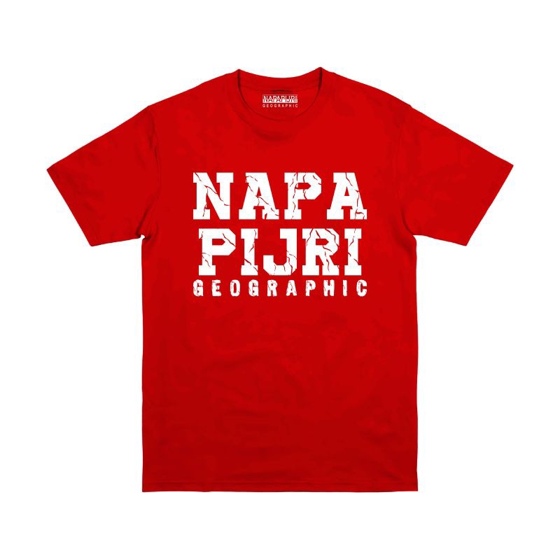 NAPAPIJRI - Font - GEOGRAPHIC - kaos casual - Kaos Import - Kaos wanita pria