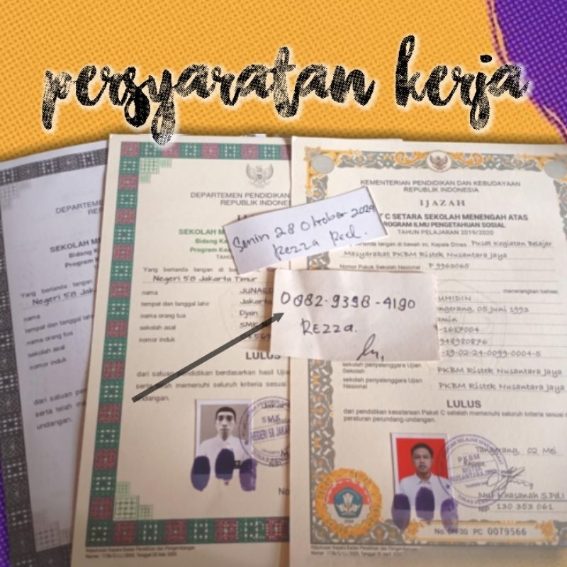 

kertas persyaratan