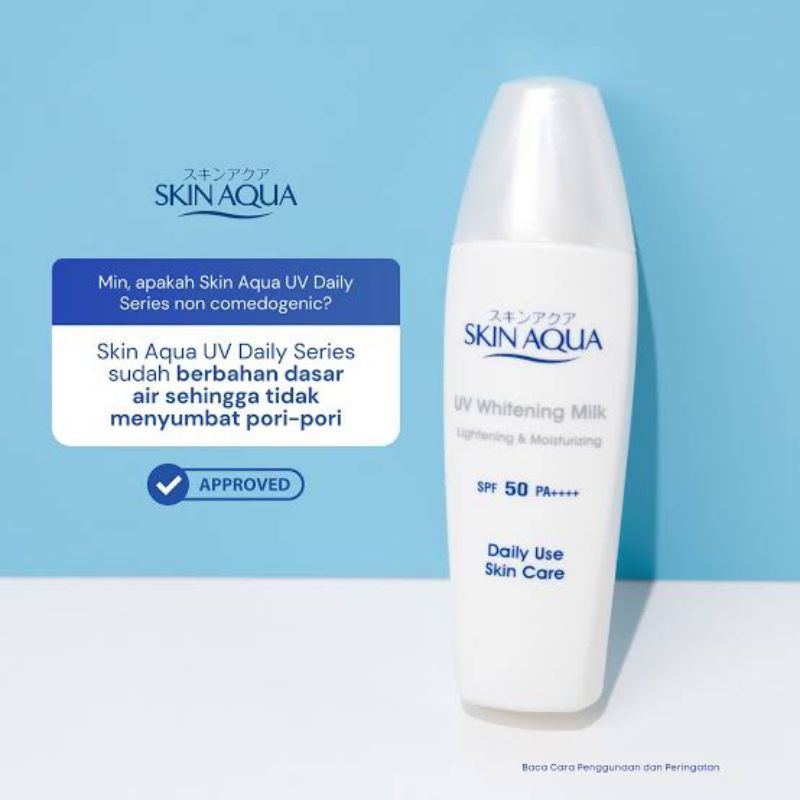 Skin Aqua Sunscreen Whitening Milk | Rohto Skin Aqua Sunscreen Whitening Milk ( Tutup Putih)