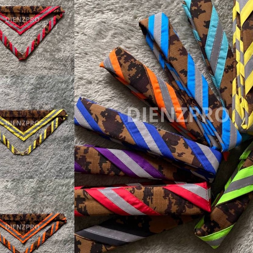 FG2 Scraft Loreng Pramuka Menyala  scrap pramuka loreng  scraft loreng list Menyala