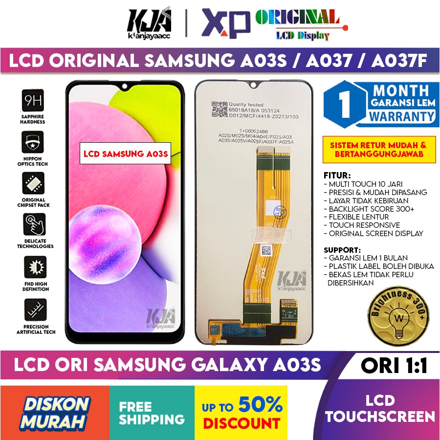 LCD Original Samsung A03S A037 A037F Touchscreen Hp ORI