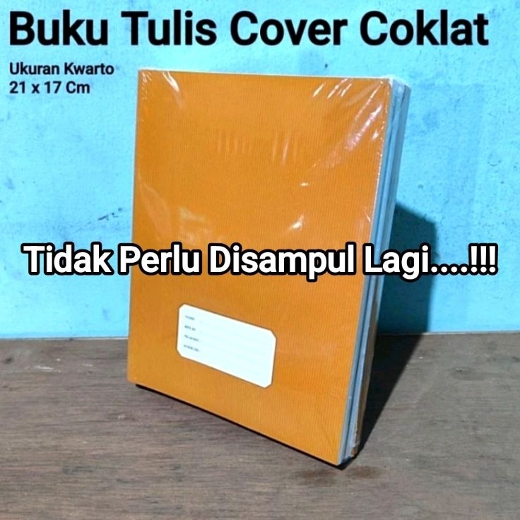 

jtStock Banyak 1 Pak Buku Tulis 5 Lembar 3858 COVER COKLAT isi 1 Buku Ukuran Kwarto Campus Besar B81