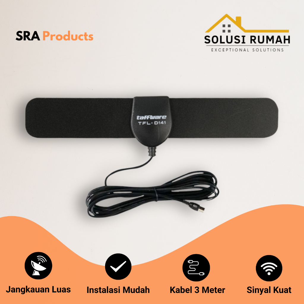 Antena TV digital Indoor Super Jernih Signal Booster Penangkap Sinyal Smart TV Super Peka LED Androi