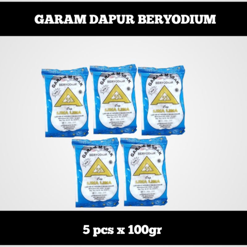 

5pcs garam halus, garam dapur beryodium!!!