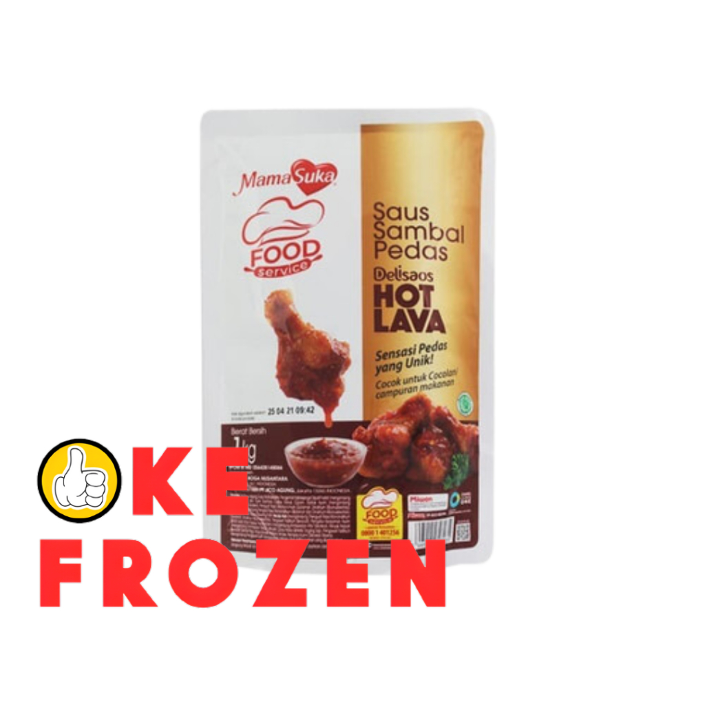 

DELISAOS SAUS SAMBAL HOT LAVA MAMASUKA 1KG / SAUS SAMBAL PEDAS