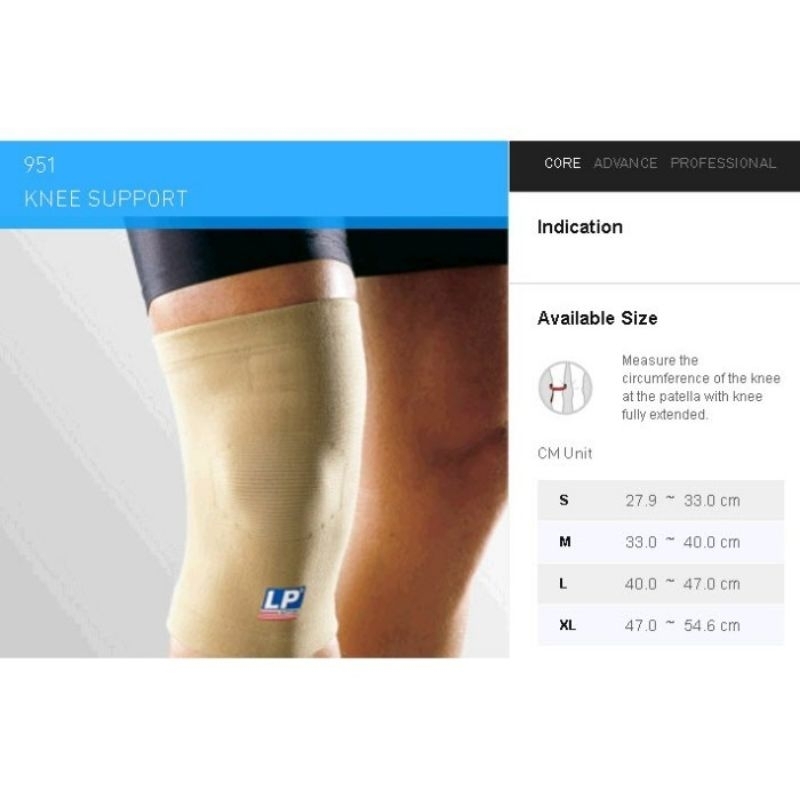 Deker lutut / Deker kaki / Deker pendek  knee   LP support 951 original taiwan