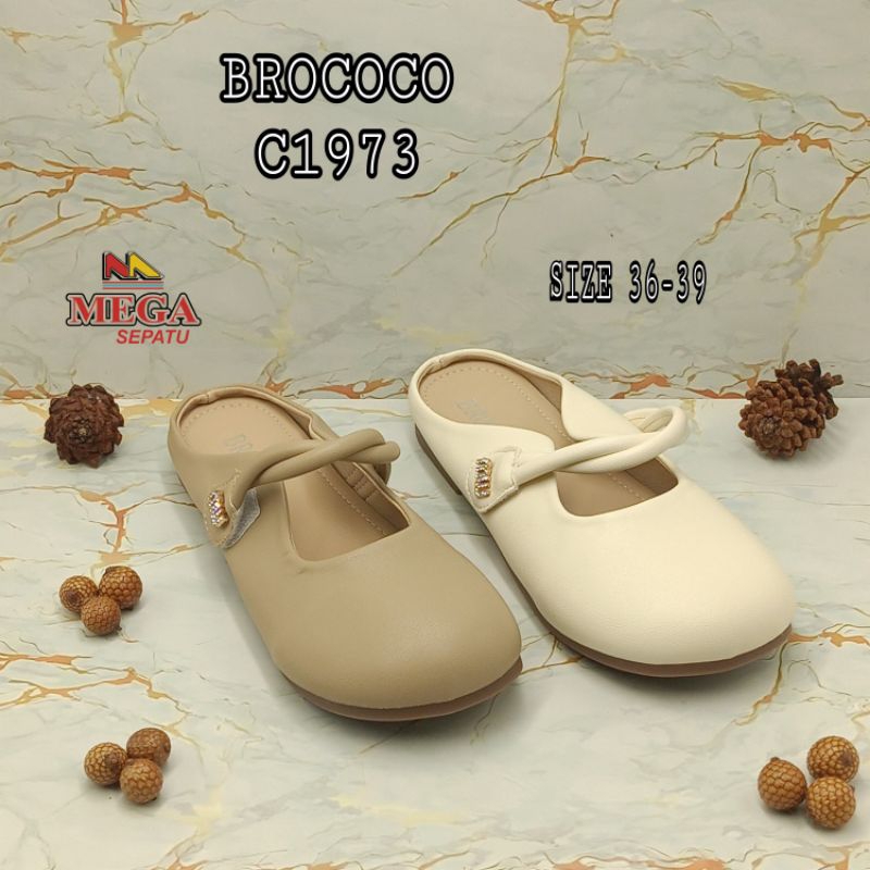 SANDAL FLAT WANITA MODEL TERBARU MEREK BROCOCO C1973