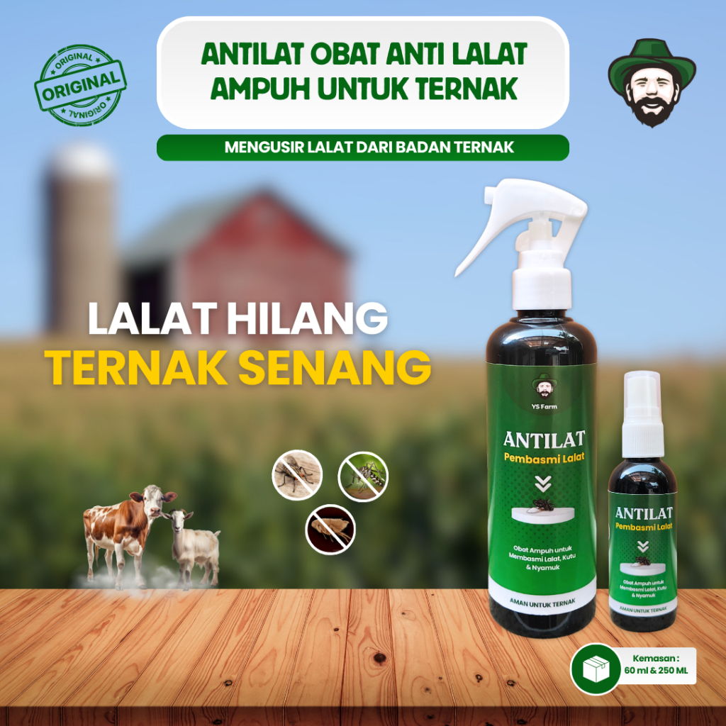 Antilat Obat Anti Lalat Hewan Ternak Sapi Kambing - Spray Pembasmi Lalat Kutu Nyamuk