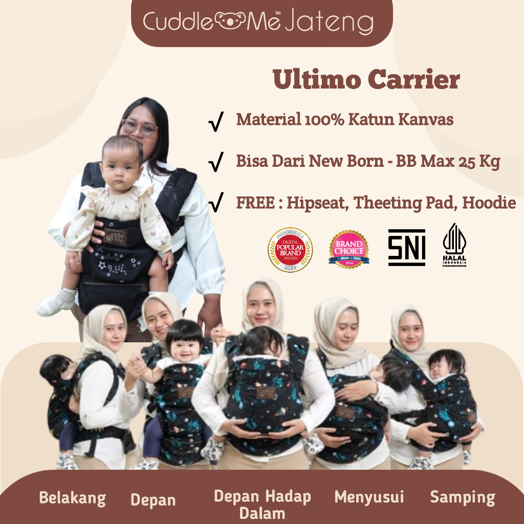 Cuddle Me Ultimo Gendongan Bayi SSC Hipseat Bisa Hadap Depan