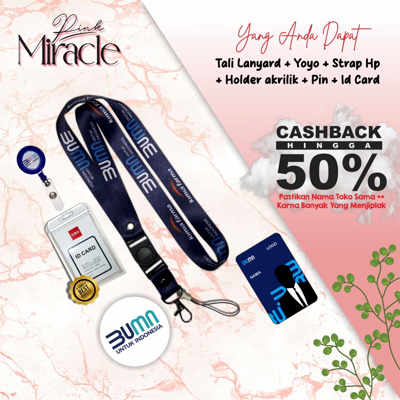 

Tali Lanyard KIMIA FARMA biru / Tali Idcard KIMIA FARMA biru [Ready stock] Termurah