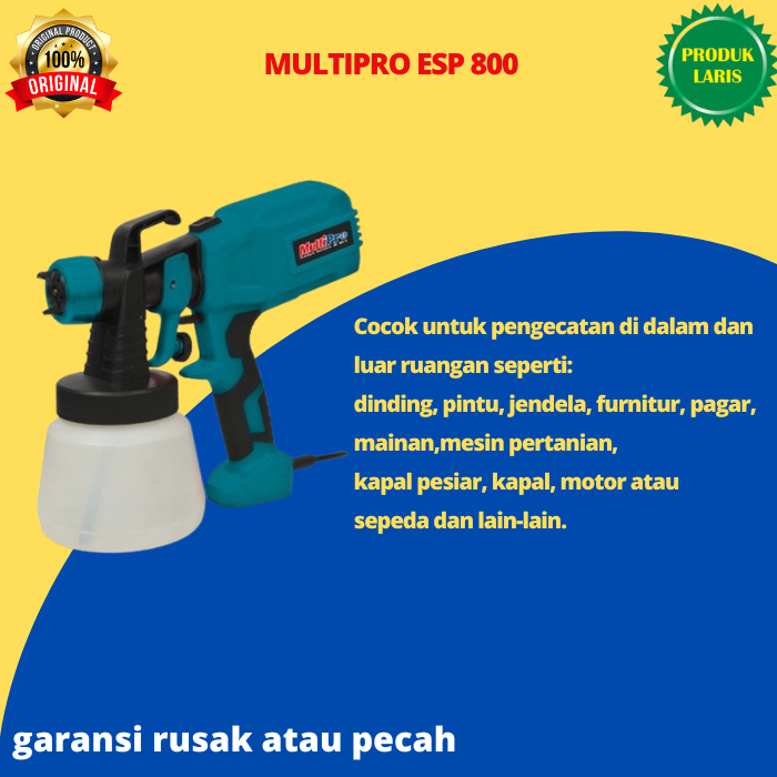 MULTIPRO ESP-800 SPRAY GUN LISTRIK NOZZLE KUNINGAN