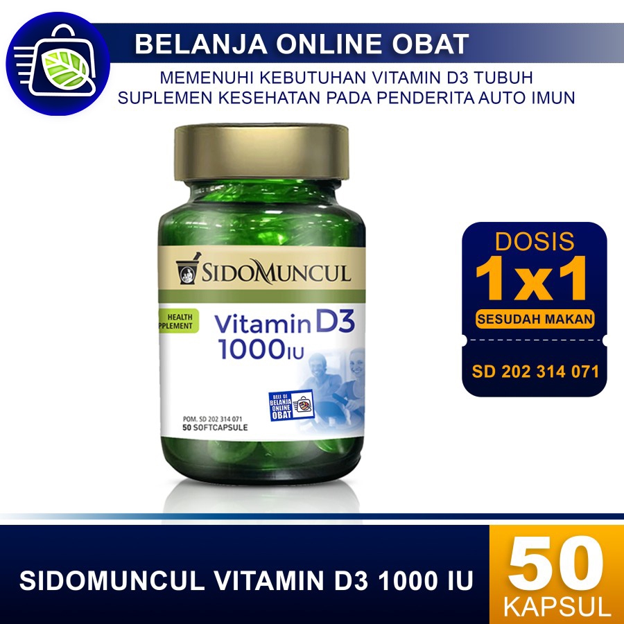 SIDOMUNCUL VITAMIN D3 1000 IU // Vitamin D