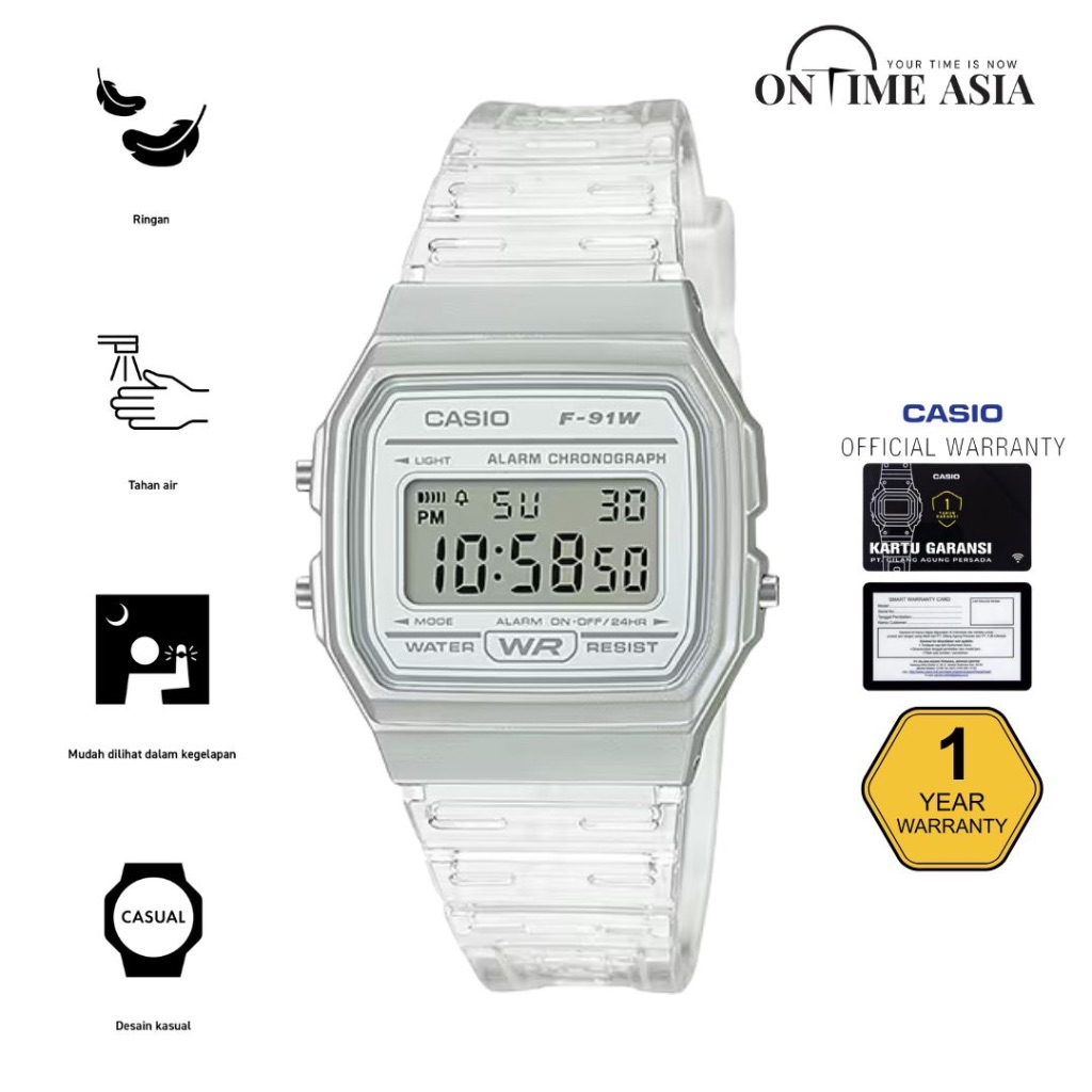 Casio General F-91WS-7DF / F91WS-7 Original & Garansi
