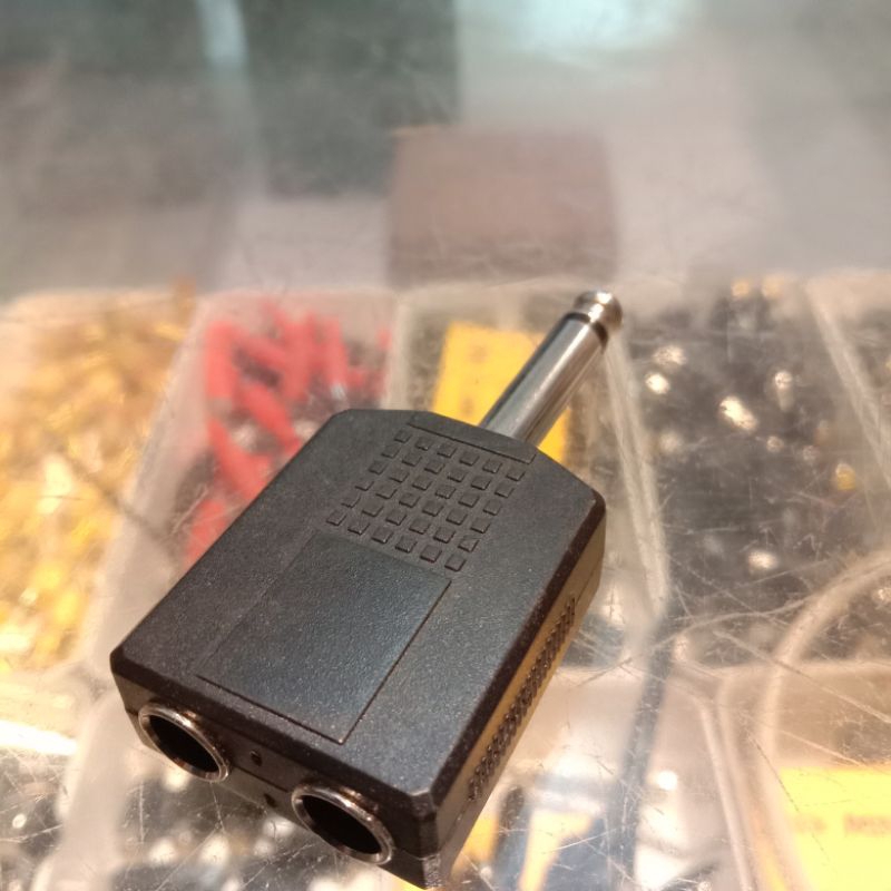 Jack toa/Akai cabang 2 mic