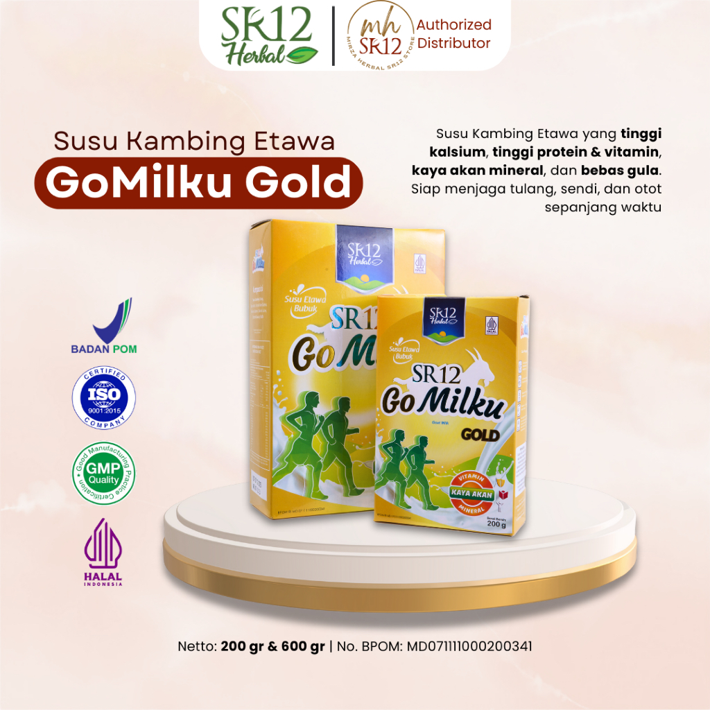 

SR12 GOMILKU GOLD - Susu Kambing Etawa untuk Diabetes & Kolesterol - Susu Bebas Gula & Rendah Lemak